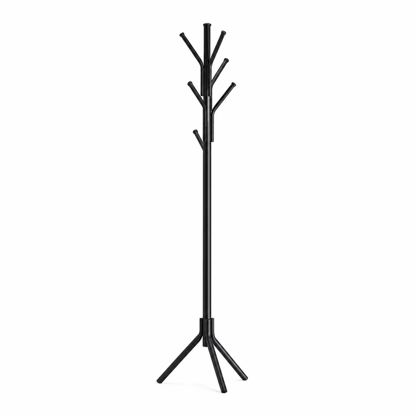 Wieszak stojący metalowy czarny 175 cm