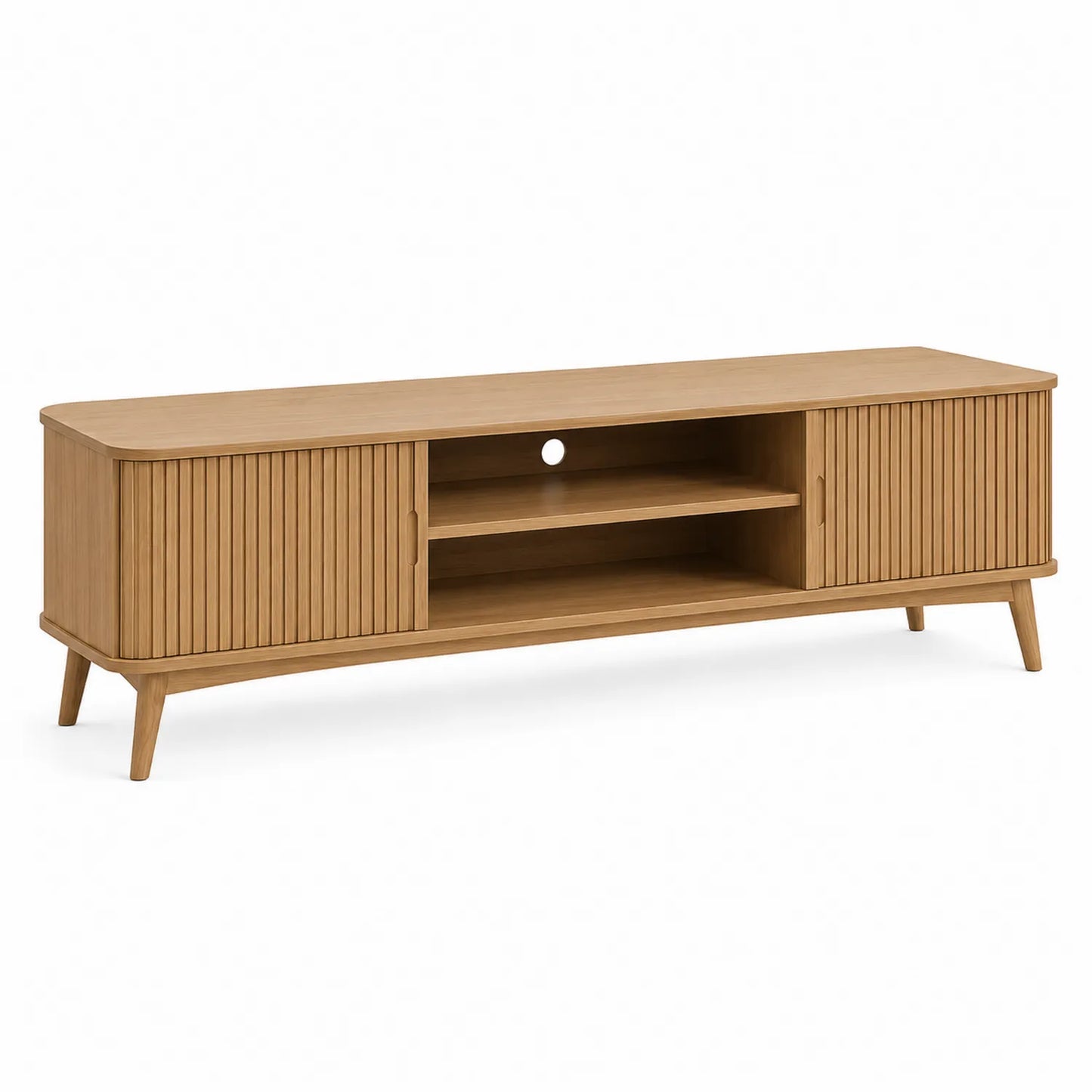 Drewniana szafka RTV dąb 180x45x50 cm