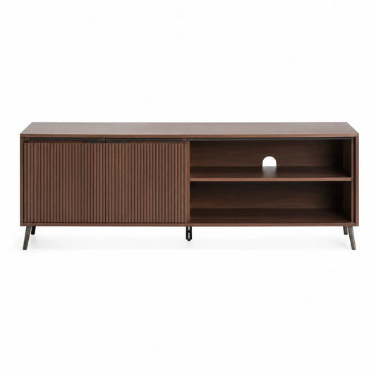 Szafka RTV z drewna i płyty MDF 150x40x50 cm Brązowy