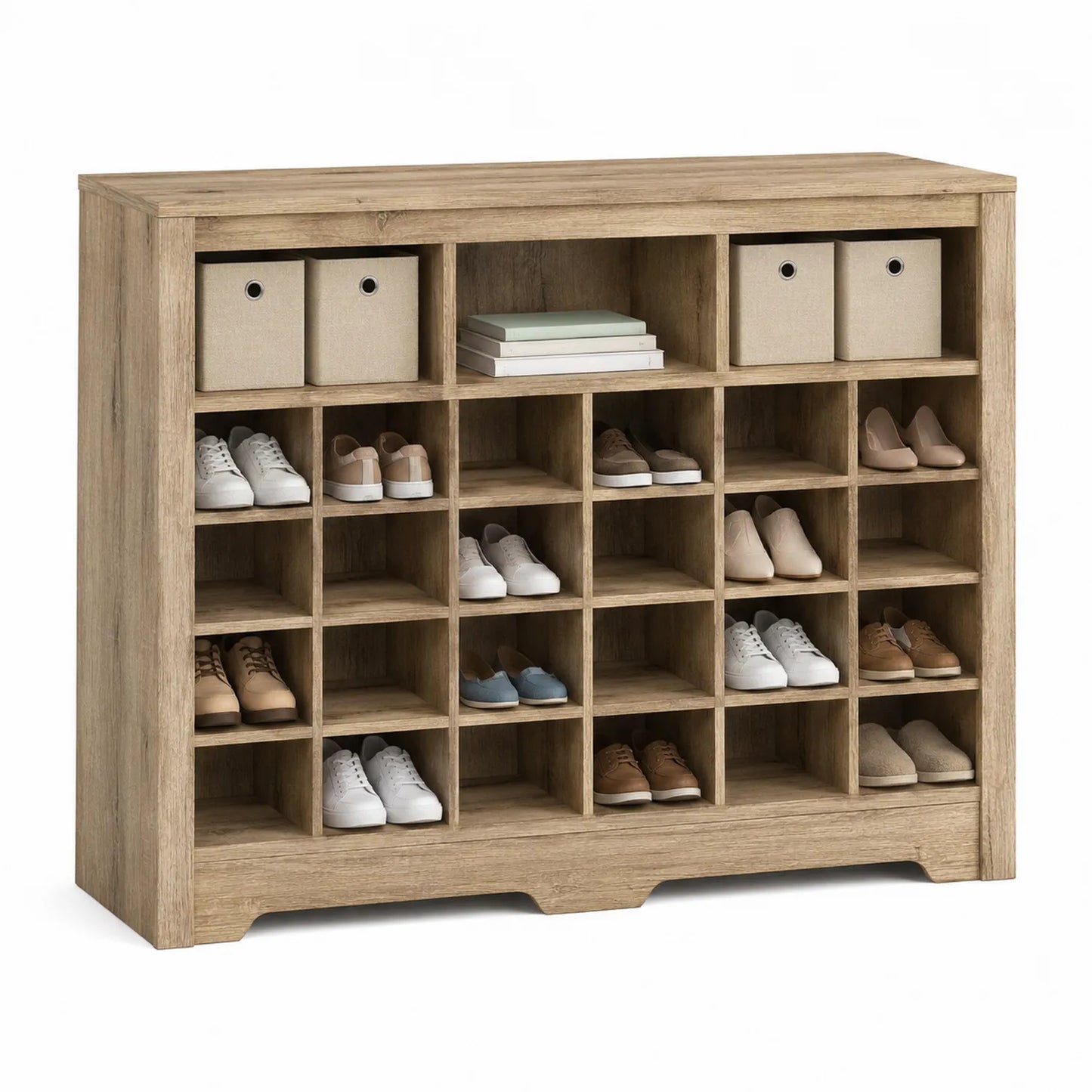 Regał na buty z płyty meblowej brązowy 105x121x32 cm