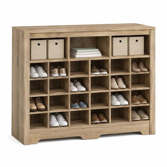 Regał na buty z płyty meblowej brązowy 105x121x32 cm